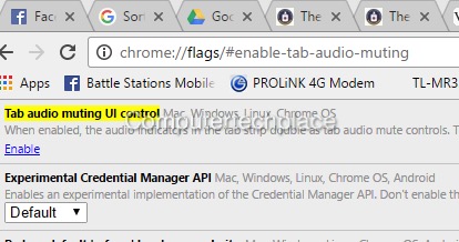 Chrome mute options