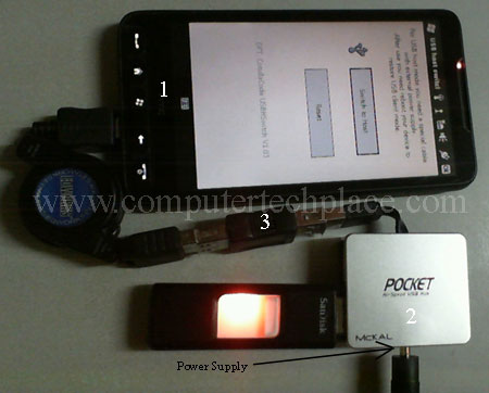 HTC-HD-2-USB-Host-Hub