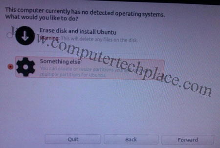 Ubuntu-Specify-manual-parti