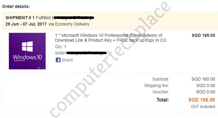 Online shopping ad